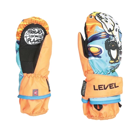 LEVEL Lucky Mitt (orange) snowboard gloves