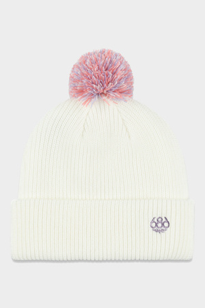 Mix Pom Beanie (white) beanie