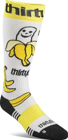 ThirtyTwo Double Sock (yellow/white) snowboard socks