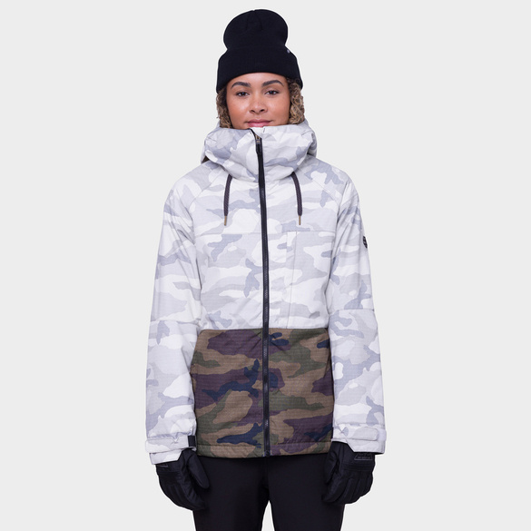 686 Athena Insulated (white camo colorblock)