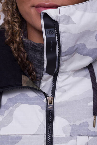 686 Athena Insulated (white camo colorblock)