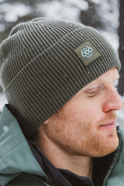 686 Big Cuff Beanie (cypress green) beanie