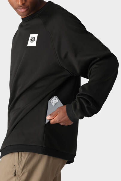 686 Bonded Fleece Crew (black) snow hoody