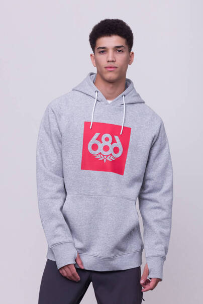 686 Knockout Pullover (heather grey) hoodie