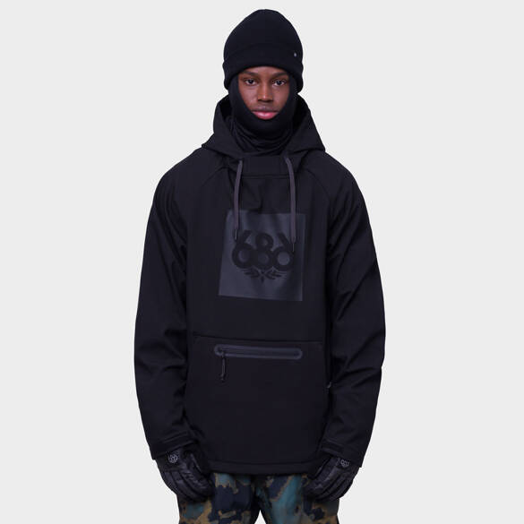 686 Wateproof Hoody (black) snow pullover