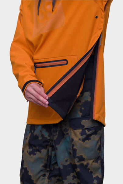 686 Wateproof Hoody (copper orange) snow pullover