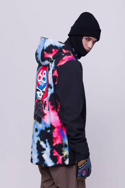 686 Wateproof Zip Hoody (grateful dead nebula tie dye) snow pullover