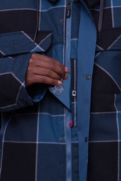 686 Woodland Jacket (orion blue plaid) jacket