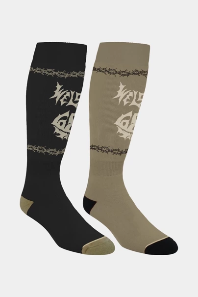 686 x Welcome Sock 2-Pack snowboard socks