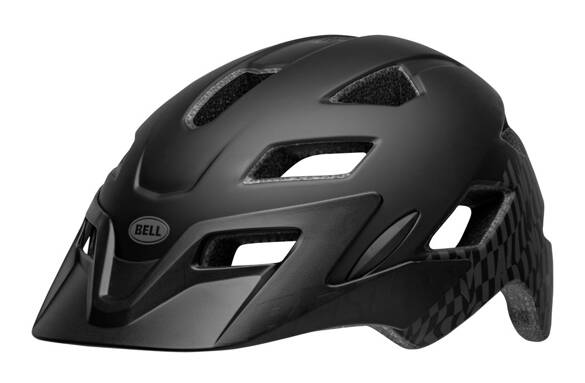 BELL Sidetrack (wavy checks matte black) kids helmet