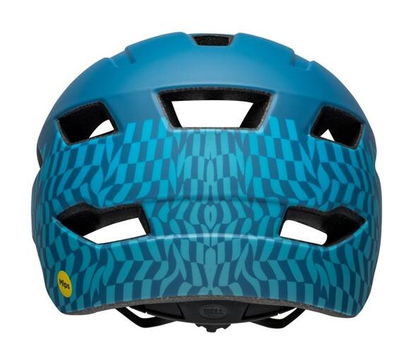 BELL Sidetrack (wavy checks matte blue) kids helmet