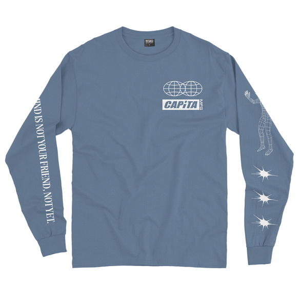 CAPITA Friend Long Sleeve Tee (slate blue)