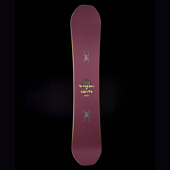 CAPITA x BOMBHOLE Big Nice Burgundy Snowboard snowboard