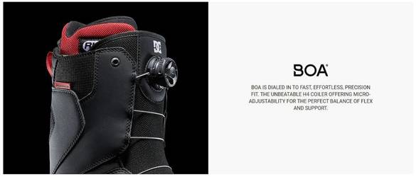 DC Phase BOA Pro (black/white/red) snowoboard boots