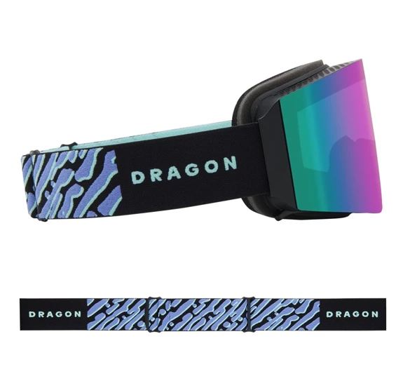 DRAGON RVX MAG OTG Coolwave Celeste IR + Amber snow goggles