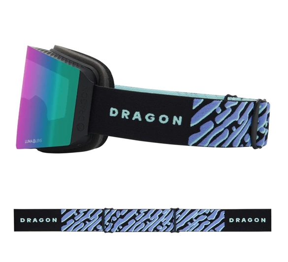 DRAGON RVX MAG OTG Coolwave Celeste IR + Amber snow goggles