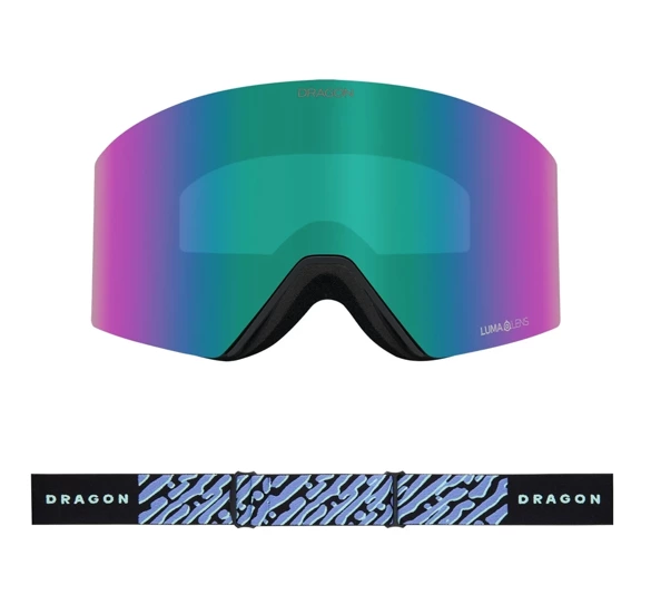 DRAGON RVX MAG OTG Coolwave Celeste IR + Amber snow goggles