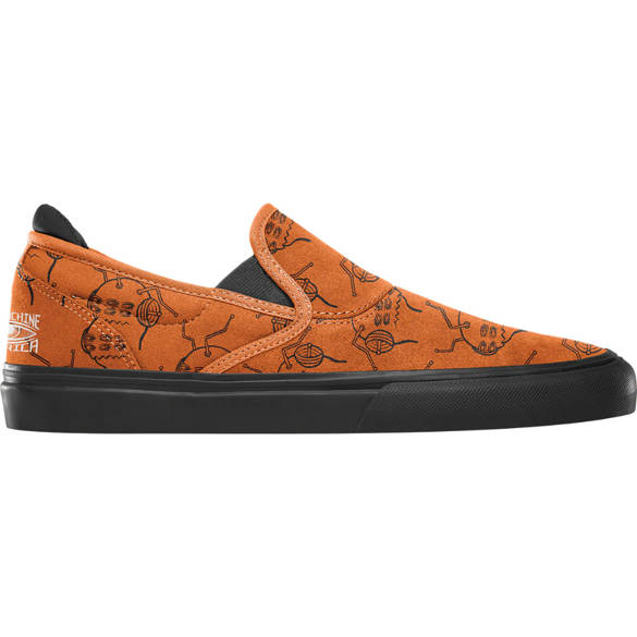 EMERICA X TOY MACHINE Wino G6 Slip On (burnt orange) shoes