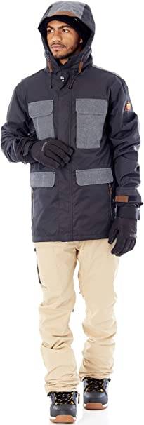 SESSIONS Airborne (black) snowboard jacket