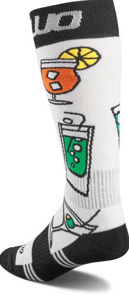 ThirtyTwo Double Sock (White/Black) snowboard socks