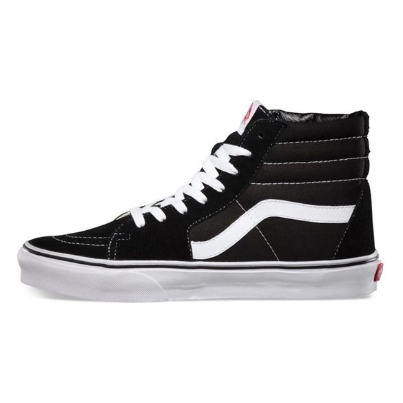 VANS Sk8 Hi (black/black/white) shoes