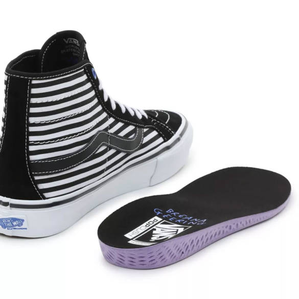 VANS Skate Sk8 Hi Decon X Breana Geering (black/white) skate shoes