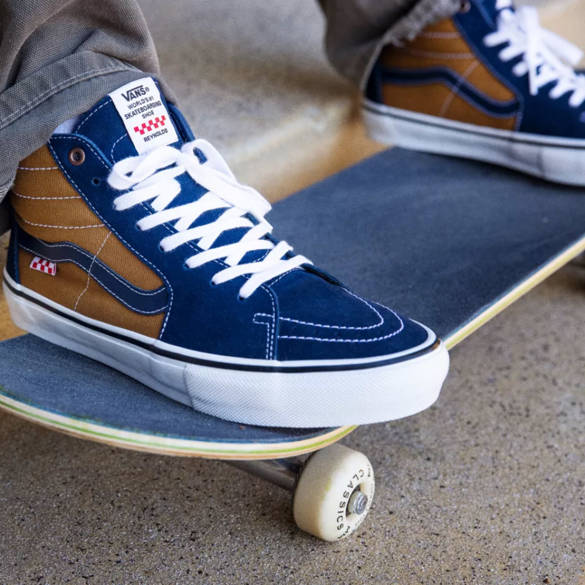 VANS Skate Sk8 Hi Reynolds (navy/golden brown) shoes