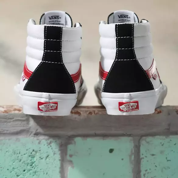 VANS Skate Sk8 Hi (athletic black/red) shoes