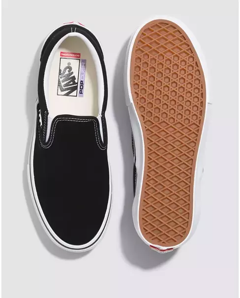 VANS Skate Slip On (black/white) skate shoes