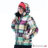 686 Mannual Court Polyquilt W (sherbert plaid) snowboard jacket