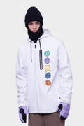 686 Wateproof Zip Hoody (white) snow pullover