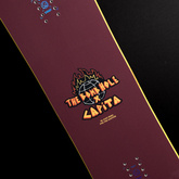 CAPITA x BOMBHOLE Big Nice Burgundy Snowboard snowboard