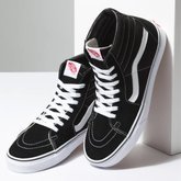 VANS Sk8 Hi (black/black/white) shoes