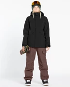 VOLCOM Creston 3D Stretch Bib Overall (mahogany) snowboard women pants