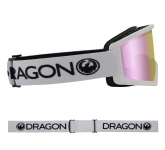 DRAGON DX3 OTG White Pink Ion snow goggles