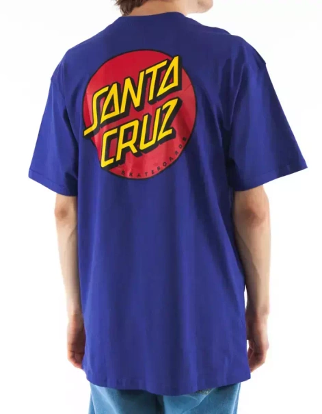 Santa Cruz Classic Dot Chest Navy Blue T-shirt