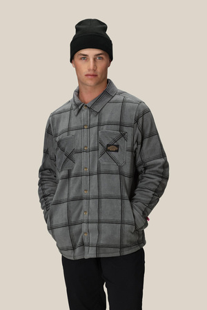 686 Sierra Fleece Flannel (rhino grey plaid)