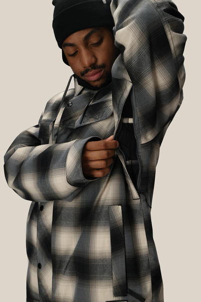 686 Woodland Insulated (limestone plaid) snowboard jacket