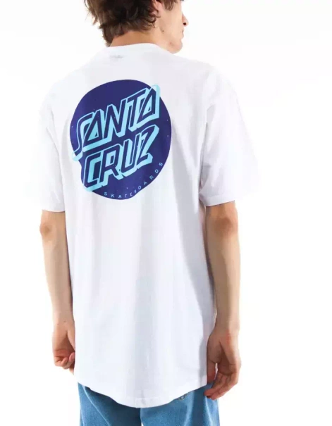 Santa Cruz Shadowless Dot White T-shirt
