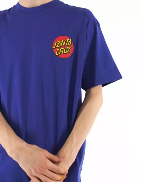 Santa Cruz Classic Dot Chest Navy Blue T-shirt