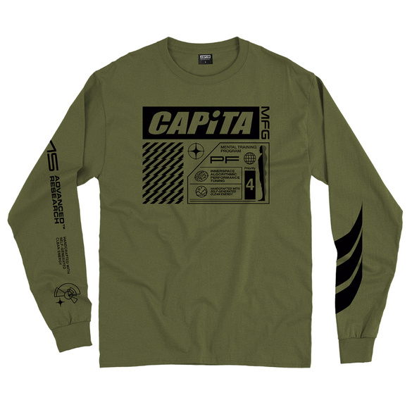 CAPITA Mental Long Sleeve Tee (olive drab)