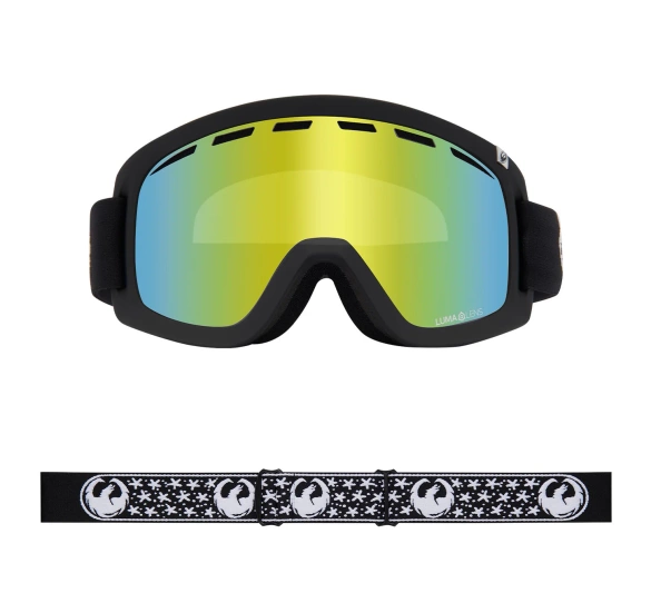 Gogle DRAGON D1 OTG Mikkel Bang Signature Gold Ion + amber