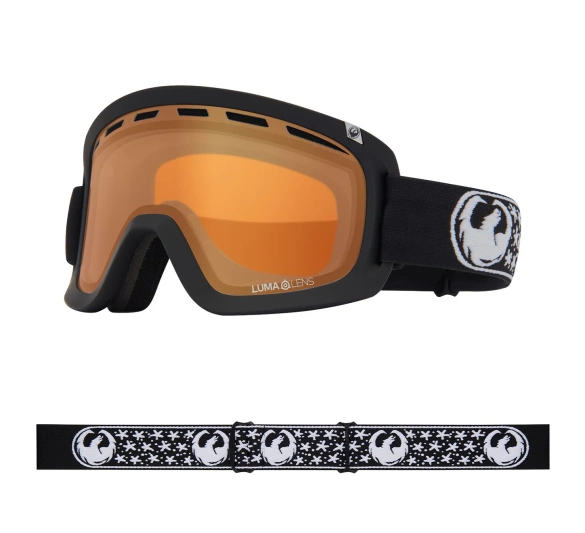 Gogle DRAGON D1 OTG Mikkel Bang Signature Gold Ion + amber