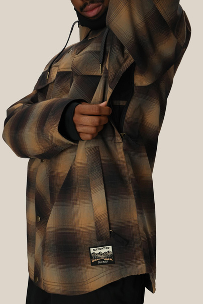 686 Woodland Insulated (caramel plaid) snowboard jacket