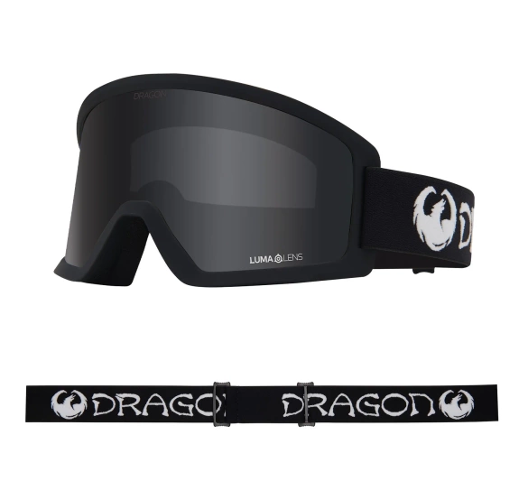 DRAGON DX3 L OTG Classic Black Dark Smoke snow goggles