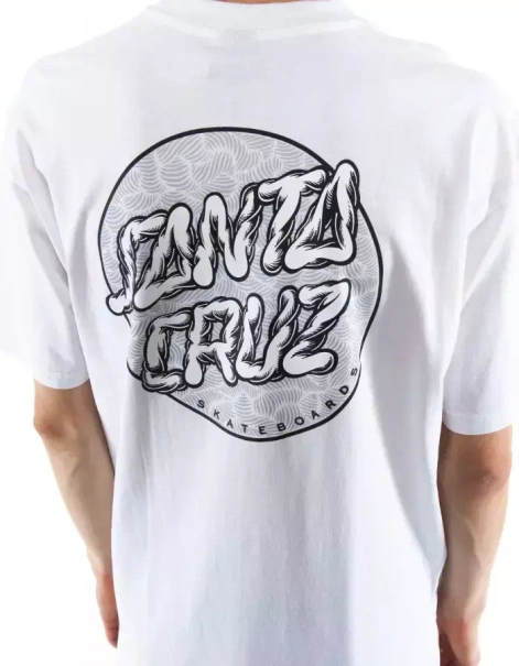 Santa Cruz Alive Dot White T-shirt