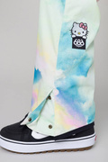 686 Harper Bib (hello kitty cloud tie dye) snowboard pants