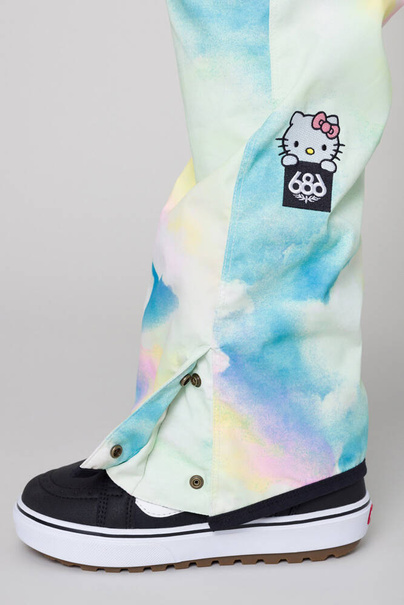 686 Harper Bib (hello kitty cloud tie dye) snowboard pants