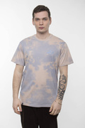 Koszulka FISH Tie Dye Script (blue/coffee)