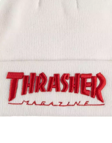 Czapka Thrasher Embroidered Logo White/Red